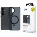 Carcasa 3mk Smoke Case cu MagSafe si Stand compatibila cu Samsung Galaxy S25, Negru 2 - lerato.ro