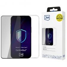 Set de protectie 3mk ComfortDuo Privacy, Carcasa Clear si Folie sticla Privacy, compatibil cu Samsung Galaxy S25 Edge, Transparent