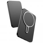 Baterie externa portabila 3mk MagSnap Go, 5000 mAh, Incarcare Wireless 20W, USB-C, Gri 6 - lerato.ro