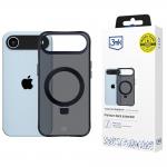 Carcasa 3mk Smoke Case cu Stand si MagSafe compatibila cu iPhone 17 Air, Negru 2 - lerato.ro