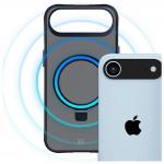 Carcasa 3mk Smoke Case cu Stand si MagSafe compatibila cu iPhone 17 Air, Negru 5 - lerato.ro