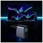 Incarcator retea 3mk InCharge Lumin cu display, 1x USB, 2x USB-C, 67W, Negru 8 - lerato.ro