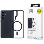 Carcasa 3mk Satin Armor MagCase cu MagSafe compatibila cu Samsung Galaxy S26 Plus, Transparent / Negru 3 - lerato.ro