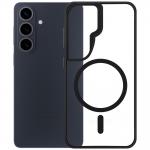 Carcasa 3mk Satin Armor MagCase cu MagSafe compatibila cu Samsung Galaxy S26 Plus, Transparent / Negru 2 - lerato.ro