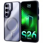 Carcasa 3mk Satin Armor MagCase cu MagSafe compatibila cu Samsung Galaxy S26 Plus, Transparent / Negru 6 - lerato.ro