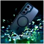 Carcasa 3mk Satin Armor MagCase cu MagSafe compatibila cu Samsung Galaxy S26 Plus, Transparent / Negru 7 - lerato.ro