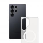 Carcasa 3mk Smoke MagCase cu MagSafe compatibila cu Samsung Galaxy S25 Ultra, Alb / Transparent 5 - lerato.ro