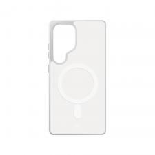 Carcasa 3mk Smoke MagCase cu MagSafe compatibila cu Samsung Galaxy S25 Ultra, Alb / Transparent