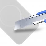 Carcasa 3mk Smoke MagCase cu MagSafe compatibila cu Samsung Galaxy S25, Alb / Transparent 8 - lerato.ro