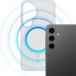 Carcasa 3mk Smoke MagCase cu MagSafe compatibila cu Samsung Galaxy S25, Alb / Transparent 9 - lerato.ro