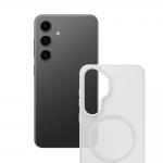 Carcasa 3mk Smoke MagCase cu MagSafe compatibila cu Samsung Galaxy S25, Alb / Transparent 11 - lerato.ro