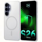 Carcasa 3mk Smoke MagCase compatibila cu Samsung Galaxy S26, Alb 4 - lerato.ro