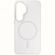 Carcasa 3mk Smoke MagCase compatibila cu Samsung Galaxy S26, Alb