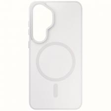 Carcasa 3mk Smoke MagCase compatibila cu Samsung Galaxy S26, Alb