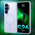 Carcasa 3mk Smoke MagCase compatibila cu Samsung Galaxy S26 Plus, Alb 9 - lerato.ro
