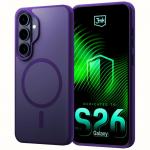 Carcasa 3mk Smoke MagCase compatibila cu Samsung Galaxy S26 Plus, Mov 4 - lerato.ro