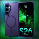 Carcasa 3mk Smoke MagCase compatibila cu Samsung Galaxy S26 Plus, Mov 9 - lerato.ro