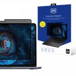Protectie ecran 3mk Privacy Filter compatibila cu MacBook Pro 13 inch 2016 / Air 13 inch 2018, Negru 3 - lerato.ro