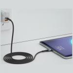 Cablu pentru incarcare si transfer de date 3mk Hyper N-SERIES, USB-C la Micro-USB, 10W, 2A, 3m, Negru 5 - lerato.ro