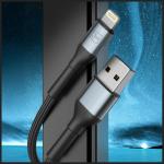 Cablu pentru incarcare si transfer de date 3mk Hyper N-SERIES, USB-A la Lightning, 12W, 2.4A, 2m, Negru 5 - lerato.ro