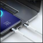 Cablu pentru incarcare si transfer de date 3mk Hyper N-SERIES, 2x USB-C, 100W, 5A, 2m, Alb 3 - lerato.ro