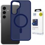 Husa 3mk Smoke MagCase compatibila cu Samsung Galaxy S24, Albastru 2 - lerato.ro
