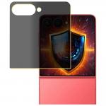 Folie sticla securizata 3MK Silky Matt Privacy Privacy compatibila cu Samsung Galaxy Z Flip 7, Negru 9 - lerato.ro