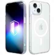 Carcasa 3mk Misty MagCase cu MagSafe compatibila cu iPhone 15, Alb