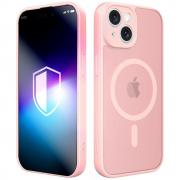 Carcasa 3mk Misty MagCase cu MagSafe compatibila cu iPhone 15, Roz