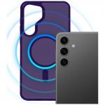 Carcasa 3mk Smoke MagCase compatibila cu Samsung Galaxy S25, Mov 3 - lerato.ro