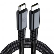 Cablu pentru incarcare si transfer de date 3mk Hyper Cable N-SERIES, USB-C la USB-C Thunderbolt 4, 240W, 5A, 2m, Negru