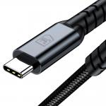 Cablu pentru incarcare si transfer de date 3mk Hyper Cable N-SERIES, USB-C la USB-C Thunderbolt 4, 240W, 5A, 2m, Negru 5 - lerato.ro