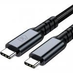 Cablu pentru incarcare si transfer de date 3mk Hyper Cable N-SERIES, USB-C la USB-C Thunderbolt 4, 240W, 5A, 2m, Negru 8 - lerato.ro