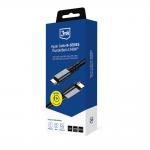 Cablu pentru incarcare si transfer de date 3mk Hyper Cable N-SERIES, USB-C la USB-C Thunderbolt 4, 240W, 5A, 2m, Negru 9 - lerato.ro