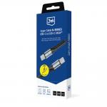 Cablu pentru incarcare si transfer de date 3mk Hyper Cable N-SERIES, USB-C la USB-C, 240W, 5A, 3m, Negru 9 - lerato.ro