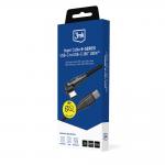 Cablu pentru incarcare si transfer de date 3mk Hyper Cable N-SERIES, USB-C la USB-C, 100W, 5A, 1m, Conector rotativ 180 grade, Negru 9 - lerato.ro