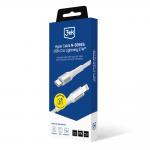 Cablu pentru incarcare si transfer de date 3mk Hyper Cable N-SERIES, USB-C la Lightning, 27W, 2m, Alb 9 - lerato.ro