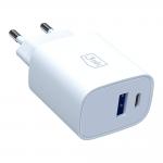 Incarcator retea 3mk FlowPower, 25W, 1x USB-C, 1x USB-A, Quick Charging, Alb 2 - lerato.ro