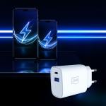Incarcator retea 3mk FlowPower, 25W, 1x USB-C, 1x USB-A, Quick Charging, Alb 7 - lerato.ro