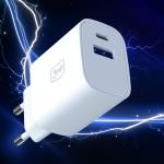 Incarcator retea 3mk FlowPower, 30W, 1x USB-C, 1x USB-A, Quick Charging, Alb 7 - lerato.ro