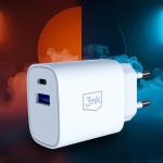 Incarcator retea 3mk FlowPower, 30W, 1x USB-C, 1x USB-A, Quick Charging, Alb 8 - lerato.ro
