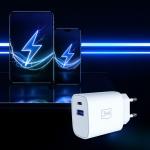 Incarcator retea 3mk FlowPower, 30W, 1x USB-C, 1x USB-A, Quick Charging, Alb 9 - lerato.ro