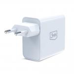 Incarcator retea 3mk FlowPower, 45W, 1x USB-C, 1x USB-A, Quick Charging, Alb 3 - lerato.ro
