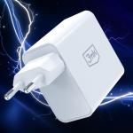 Incarcator retea 3mk FlowPower, 45W, 1x USB-C, 1x USB-A, Quick Charging, Alb 7 - lerato.ro