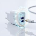 Incarcator retea 3mk FlowPower, 10W, 2.4A, 2x USB-A, Alb 6 - lerato.ro