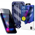 Folie sticla 3mk HardGlass Max Privacy, Kit montare inclus, compatibila cu Samsung Galaxy A57, Negru 10 - lerato.ro