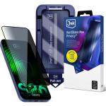 Folie sticla 3mk HardGlass Max Privacy, Kit montare inclus, compatibila cu Samsung Galaxy S26 Ultra, Negru 2 - lerato.ro