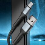 Cablu pentru incarcare si transfer de date 3mk Hyper Cable N-SERIES, USB-A la MicroUSB, 10W, 2A, 0.5m, Negru 4 - lerato.ro