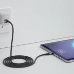 Cablu pentru incarcare si transfer de date 3mk Hyper Cable N-SERIES, USB-C la MicroUSB, 10W, 2A, 0.5m, Negru 3 - lerato.ro