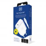 Incarcator retea 3mk Rayo, 20W, 3A, 1x USB-C, Cablu USB-C inclus, Alb 9 - lerato.ro